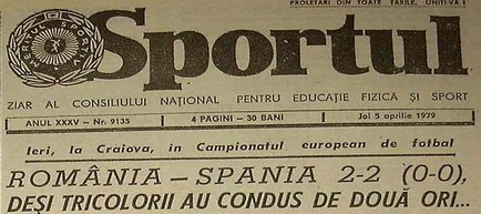 Remember: 4 aprilie 1979, România - Spania 2-2